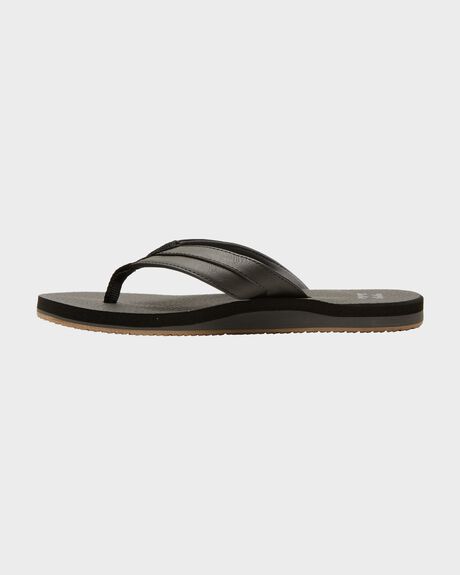 BLACK MENS FOOTWEAR BILLABONG SLIDES + THONGS - UBYL100038-BLK