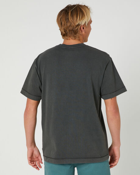 WASHED BLACK MENS CLOTHING RIP CURL GRAPHIC TEES - 041MTE8264