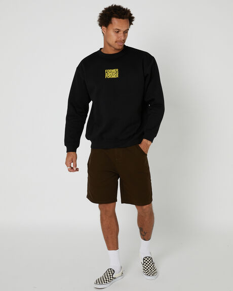 BLACK MENS CLOTHING FORMER JUMPERS - FFL-23101BLK