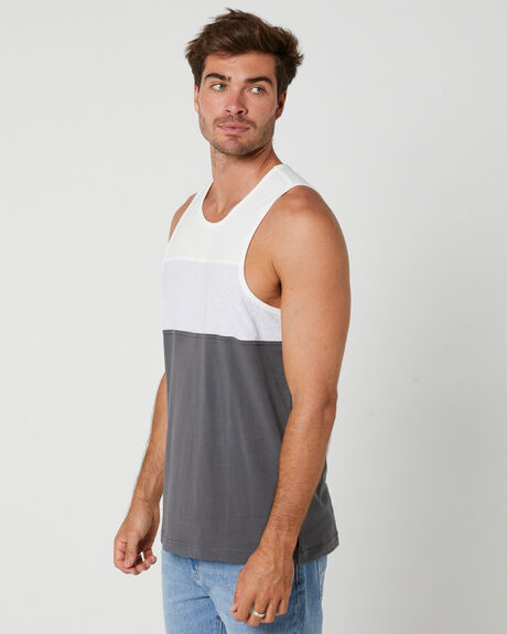 GREY MENS CLOTHING SWELL T-SHIRTS + SINGLETS - SWMS23245GRY