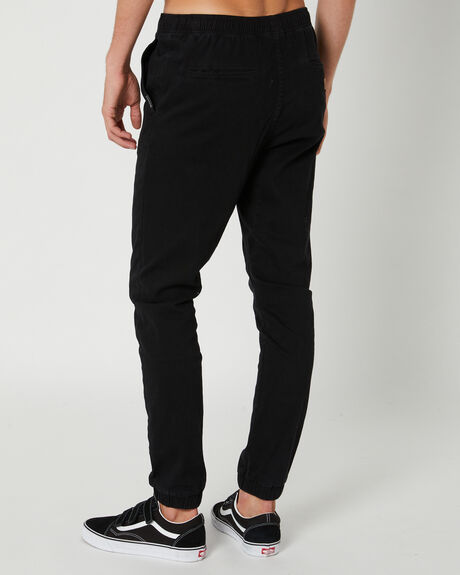 BLACK MENS CLOTHING RUSTY PANTS - PAM0690BLK