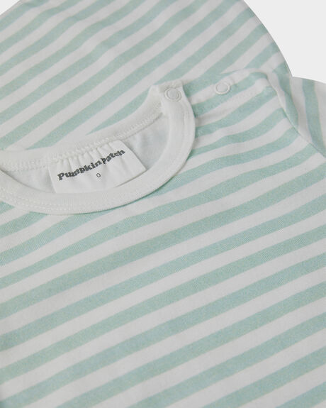 GREEN STRIPE KIDS BABY PUMPKIN PATCH CLOTHING - 20B8013BSGGRNST