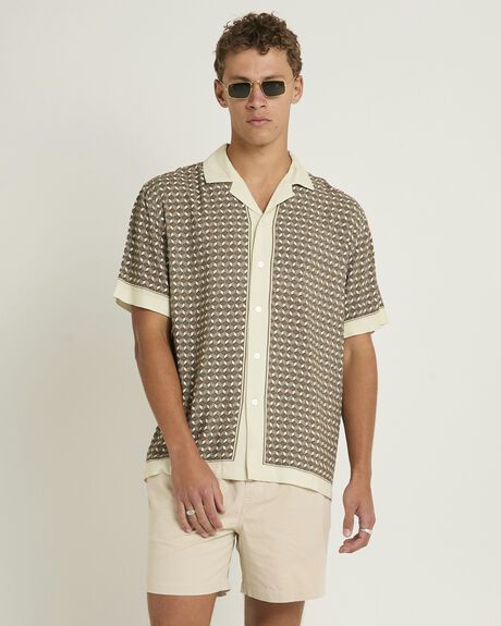 BROWN MENS CLOTHING ARVUST SHIRTS - ARMS25226-BRN