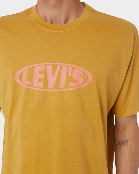 COOL YELLOW MENS CLOTHING LEVI'S GRAPHIC TEES - 87373-0009
