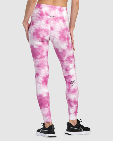 ROSE PINK WOMENS ACTIVEWEAR RVCA LEGGINGS + PANTS - AVJNP00242-MGJ0