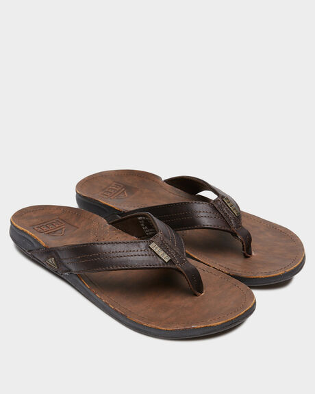 DARK BROWN MENS FOOTWEAR REEF THONGS - 2616DB2