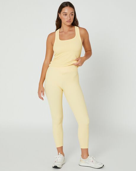 CANARY YELLOW WOMENS ACTIVEWEAR DK ACTIVE TOPS - DK11-008-CANYEL-XS