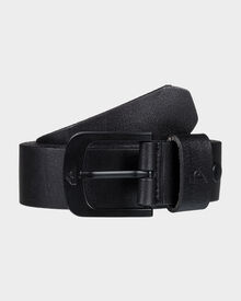 Quiksilver Mens The Everydaily Leather Belt Black SurfStitch