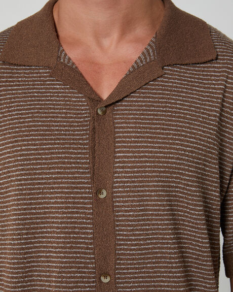 BROWN MENS CLOTHING ROLLAS SHIRTS - S34H20-120