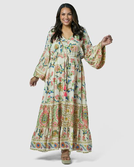 VINTAGE FLORAL WOMENS CLOTHING THE POETIC GYPSY DRESSES - CPSS24605001-10