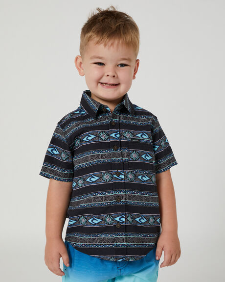 WASHED BLACK KIDS BOYS RIP CURL TOPS - 003TSH8264
