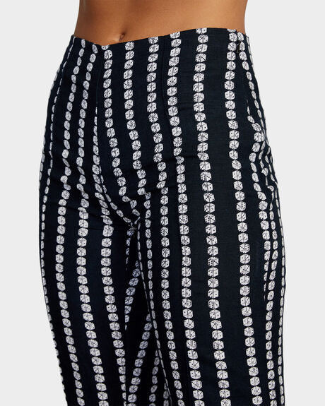 RVCA BLACK WOMENS CLOTHING RVCA PANTS - AVJNP00181-RVB