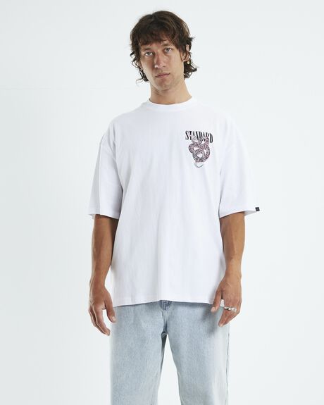 WHITE MENS CLOTHING STANDARD JEAN CO GRAPHIC TEES - 52202300026