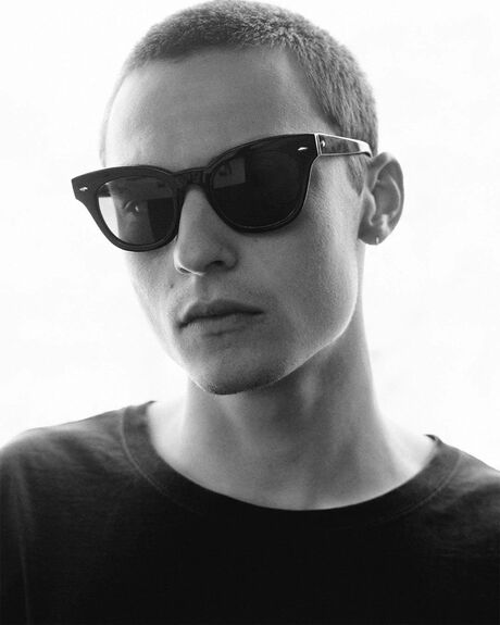 BLACK GLOSS BLACK MENS ACCESSORIES EPOKHE SUNGLASSES - 022-BLKPOBLK