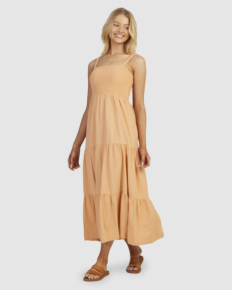 DUSTY CORAL WOMENS CLOTHING ROXY DRESSES - URJWD03158-NHT0