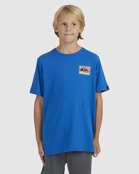 SNORKEL BLUE KIDS BOYS QUIKSILVER TOPS - UQBZT03323-BRT0