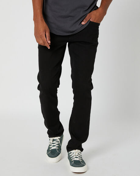 BLACK/BLACK MENS CLOTHING VOLCOM JEANS - A1912302BKB
