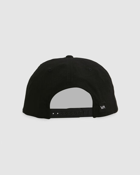 BLACK MENS ACCESSORIES RVCA HEADWEAR - UVYHA00132-BLK
