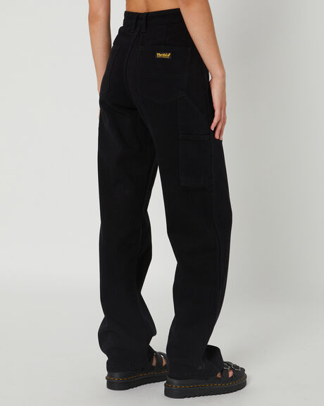BLACK WOMENS CLOTHING THRILLS JEANS - WTA23-453BBLK