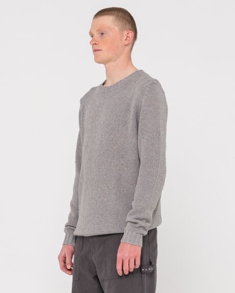 OYSTER GRAY MENS CLOTHING RUSTY KNITS + CARDIGANS - W24-CKM0356-OGY-1S