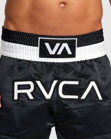 BLACK MENS CLOTHING RVCA SPORTSWEAR - AVYWS00172-BLK