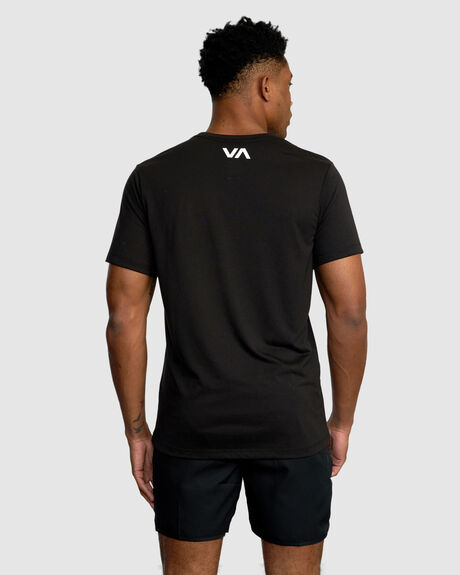 BLACK MENS CLOTHING RVCA SPORTSWEAR - AVYZT01370-BLK
