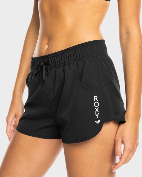 ANTHRACITE WOMENS CLOTHING ROXY SHORTS - ERJBS03298-KVJ0