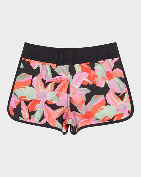 ANTHRACITE THE MOVES FLORAL KIDS YOUTH GIRLS ROXY SWIMWEAR - ERGBS03124-KVJ6
