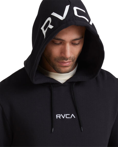 BLACK MENS CLOTHING RVCA HOODIES + SWEATS - R107156-BLK