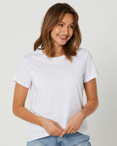 WHITE WOMENS CLOTHING AS COLOUR TEES - 4001WHITE
