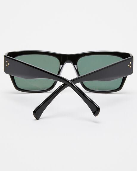 RECYCLED BLACK GREEN MENS ACCESSORIES RAEN SUNGLASSES - 100M231RUFS762