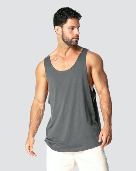 CHARCOAL MENS CLOTHING ONEBYONE SINGLETS + TANKS - OBO-1074-S