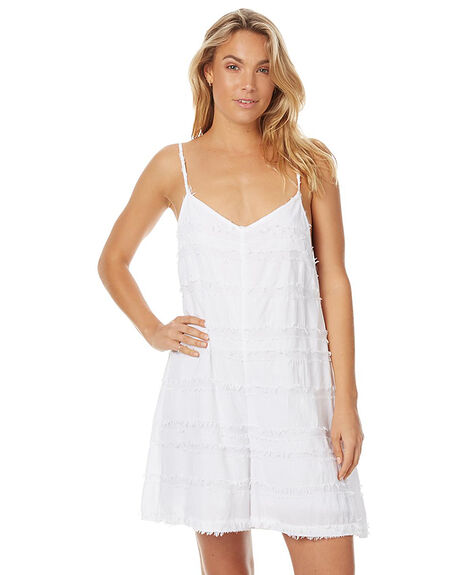 WHITE WOMENS CLOTHING ZULU AND ZEPHYR PLAYSUITS + OVERALLS - ZZ1358WHT