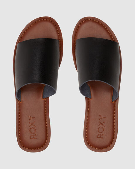 BLACK WOMENS FOOTWEAR ROXY FASHION SANDALS - ARJL200815-BLK
