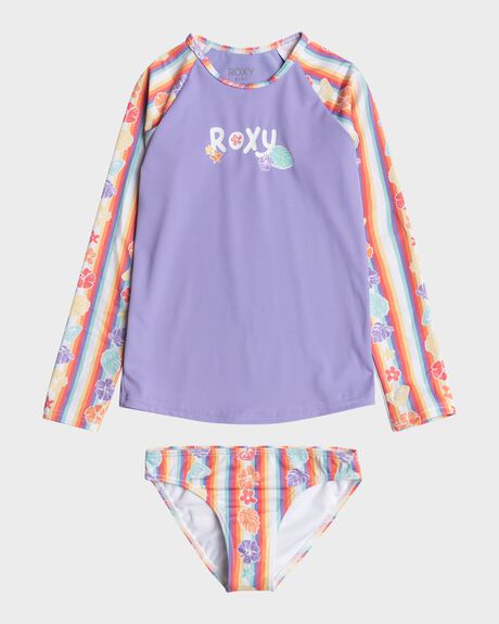 BRIGHT WHITE RA KIDS GIRLS ROXY SWIMWEAR - ERLWR03317-WBB6