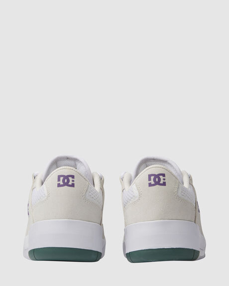 WHITE PURPLE MENS FOOTWEAR DC SHOES SNEAKERS - ADYS100838-WHP