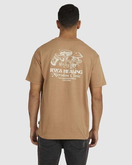 COCONUT MENS CLOTHING RVCA GRAPHIC TEES - UVYZT00431-CLQ0