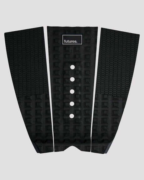 BLACK SURF ACCESSORIES FUTURE FINS TAILPADS - 7101-001-75BLACK