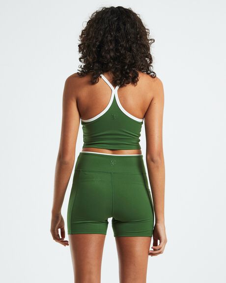 GREEN WOMENS ACTIVEWEAR SUBTITLED TOPS - 1000103381-GRN-XS