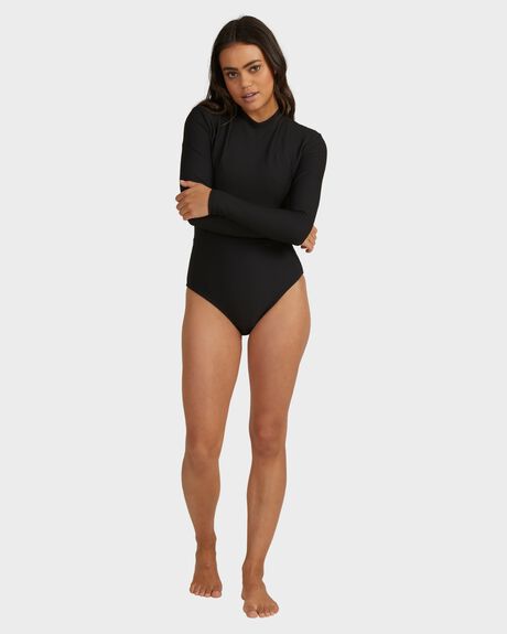 BLACK SURF WOMENS BILLABONG RASHVESTS - UBJWR00150-BLK