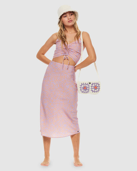ORANGE HAWAIIAN HEAT WOMENS CLOTHING ROXY SKIRTS - ERJWK03140-NGZ4