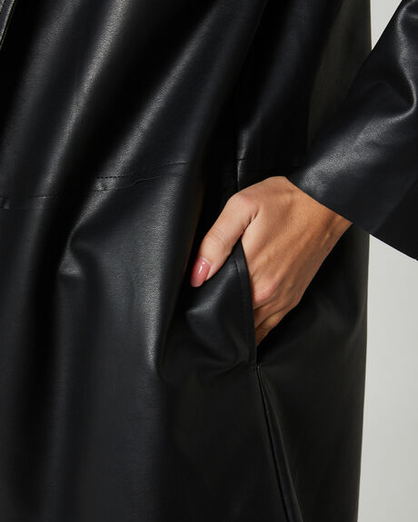 BLACK WOMENS CLOTHING SNDYS COATS + JACKETS - SFJ097-BLK