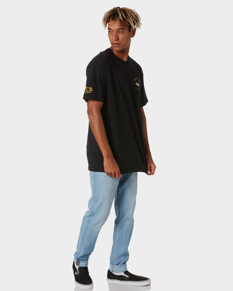 BLACK MENS CLOTHING SALTY CREW T-SHIRTS + SINGLETS - 20035039BLK