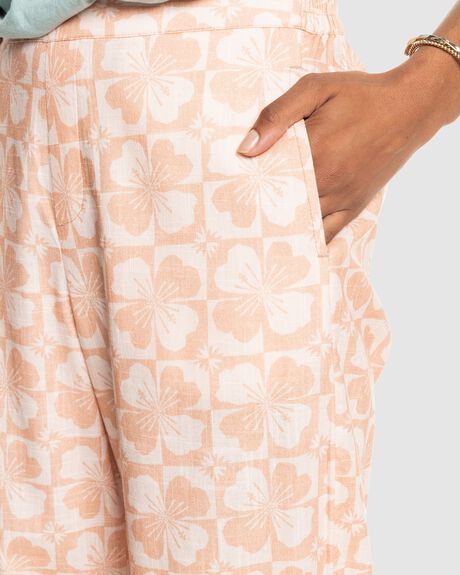 PALE DOGWOOD SUN WOMENS CLOTHING ROXY PANTS - ERJNP03520-NDS7