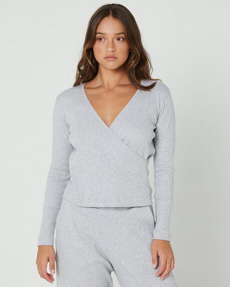 GREY WOMENS ACTIVEWEAR DK ACTIVE TOPS - DK11-031-GRY-XS