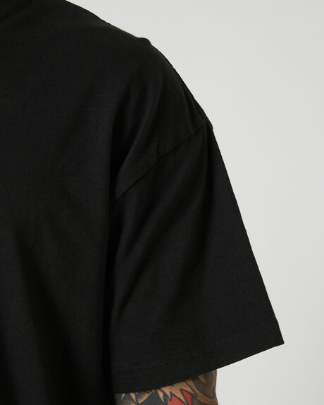 BLACK MENS CLOTHING MISFIT T-SHIRTS + SINGLETS - MT0235008BLA