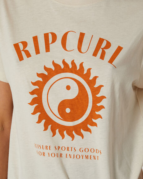 OFF WHITE WOMENS CLOTHING RIP CURL T-SHIRTS + SINGLETS - 083WTE0003