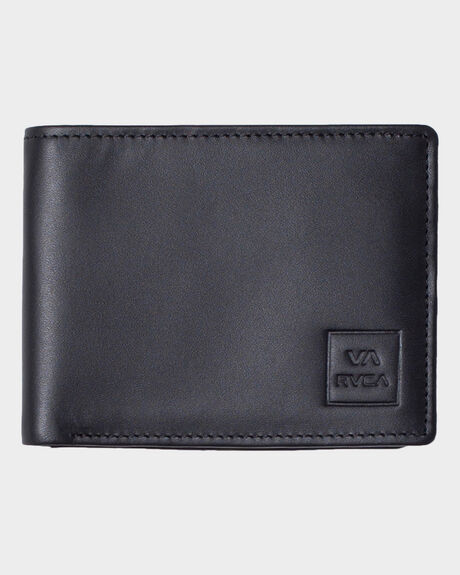 BLACK MENS ACCESSORIES RVCA WALLETS - AVYAA00103-BLK