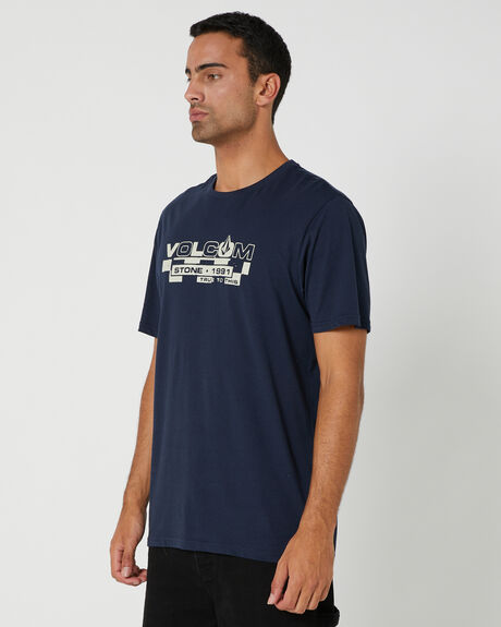 NAVY MENS CLOTHING VOLCOM GRAPHIC TEES - A5002201NVY