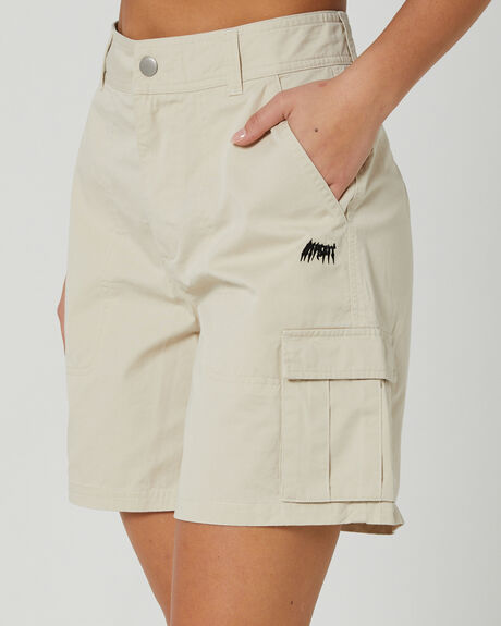 DIRTY WHITE WOMENS CLOTHING MISFIT SHORTS - MT122605WHI